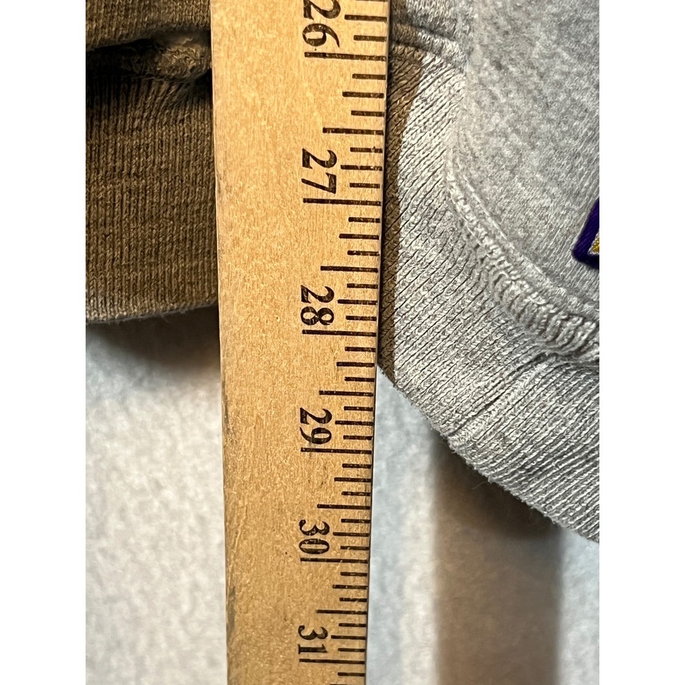 Lee Sport Minnesota‎ Vikings Hoodie NFL Football Gray Purple Gold Mens - Picture 4 of 9